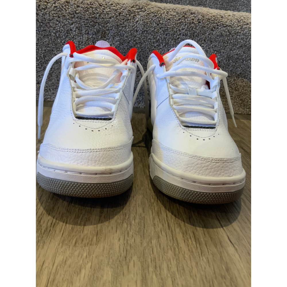Men's Air Jordan Big Fund Sneakers Size 8.5 White/Red/Black Classic Retro Urban - Picture 7 of 11